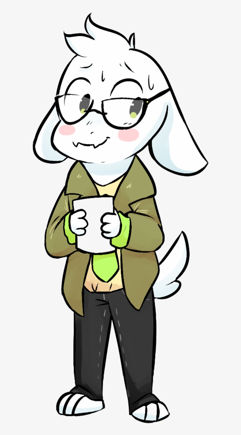 Undertale Asriel Nerd, transparent png