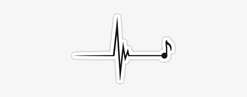 Silver Music Notes Png Download - Music Heart Beat Png, transparent png