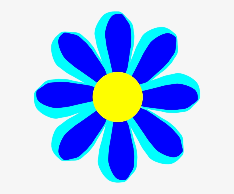 How To Set Use Flower Cartoon Blue Clipart, transparent png