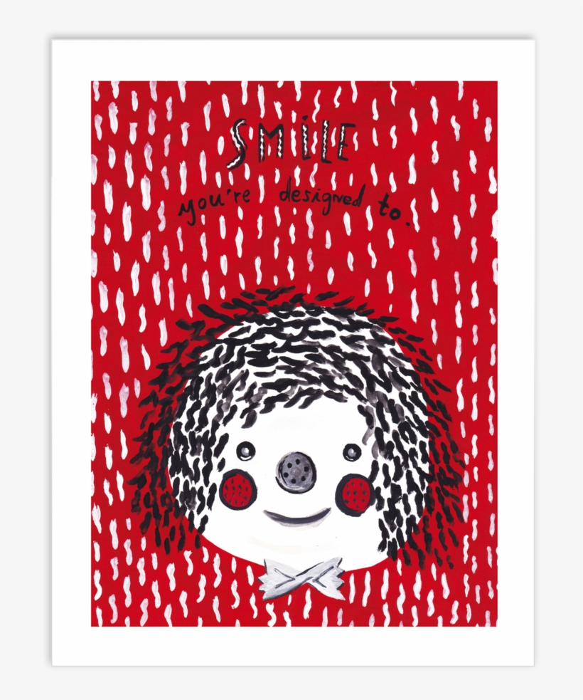 Created In 2012, This Is A Painting Of A Face I Made - Christmas Card, transparent png