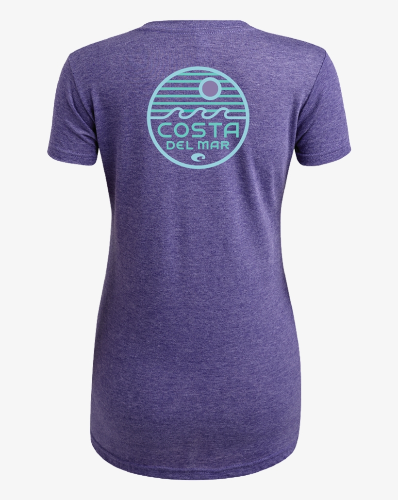 Costa Del Mar Sunrise Circle In Purple Heather, Size - Active Shirt, transparent png