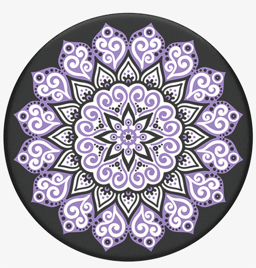 Peace Mandala Purple - Popsocket Peace Mandala Purple, transparent png