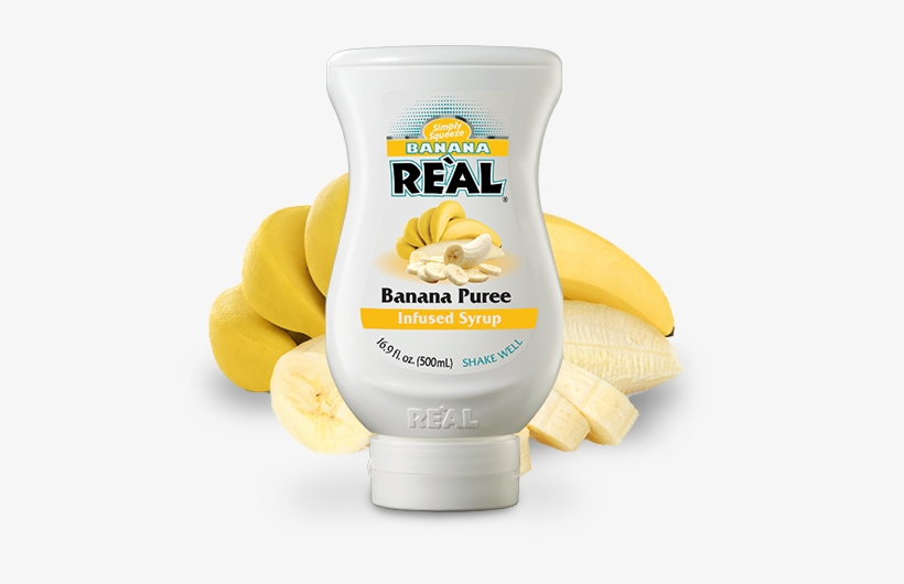 Reàl Ingredients Product Image Banana - Re'al Infused Syrup, Mango Puree - 16.9 Fl Oz Bottle, transparent png