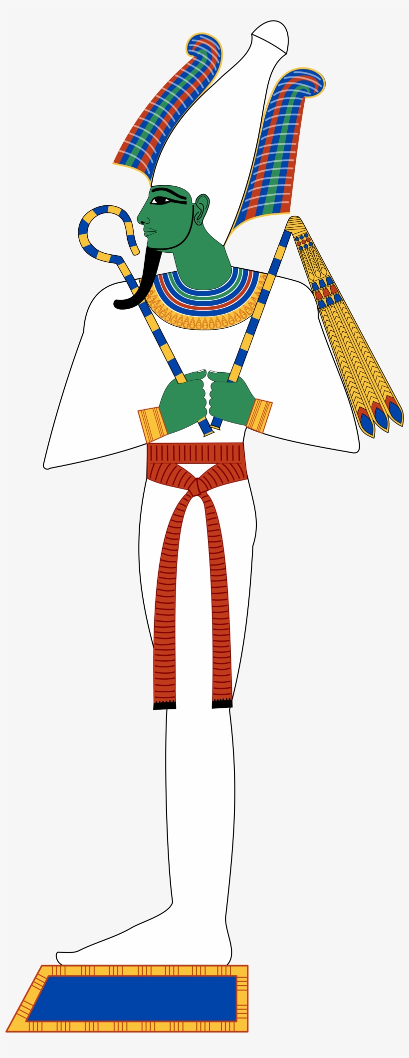 Goddess Clipart Svg - Osiris Egyptian God, transparent png