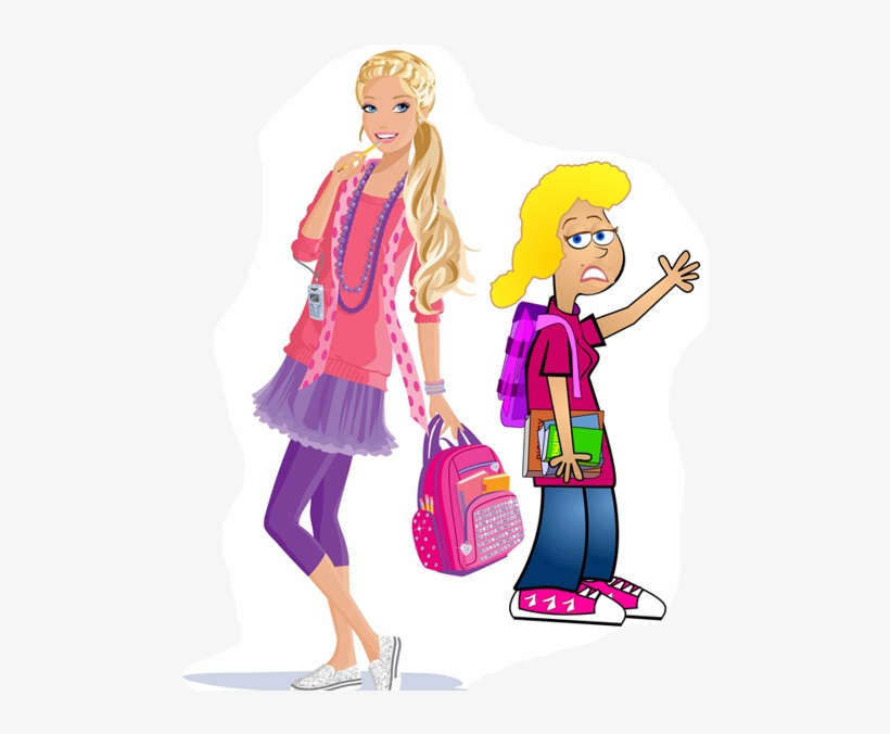 College Student Girls - Barbie Doll Clip Art, transparent png