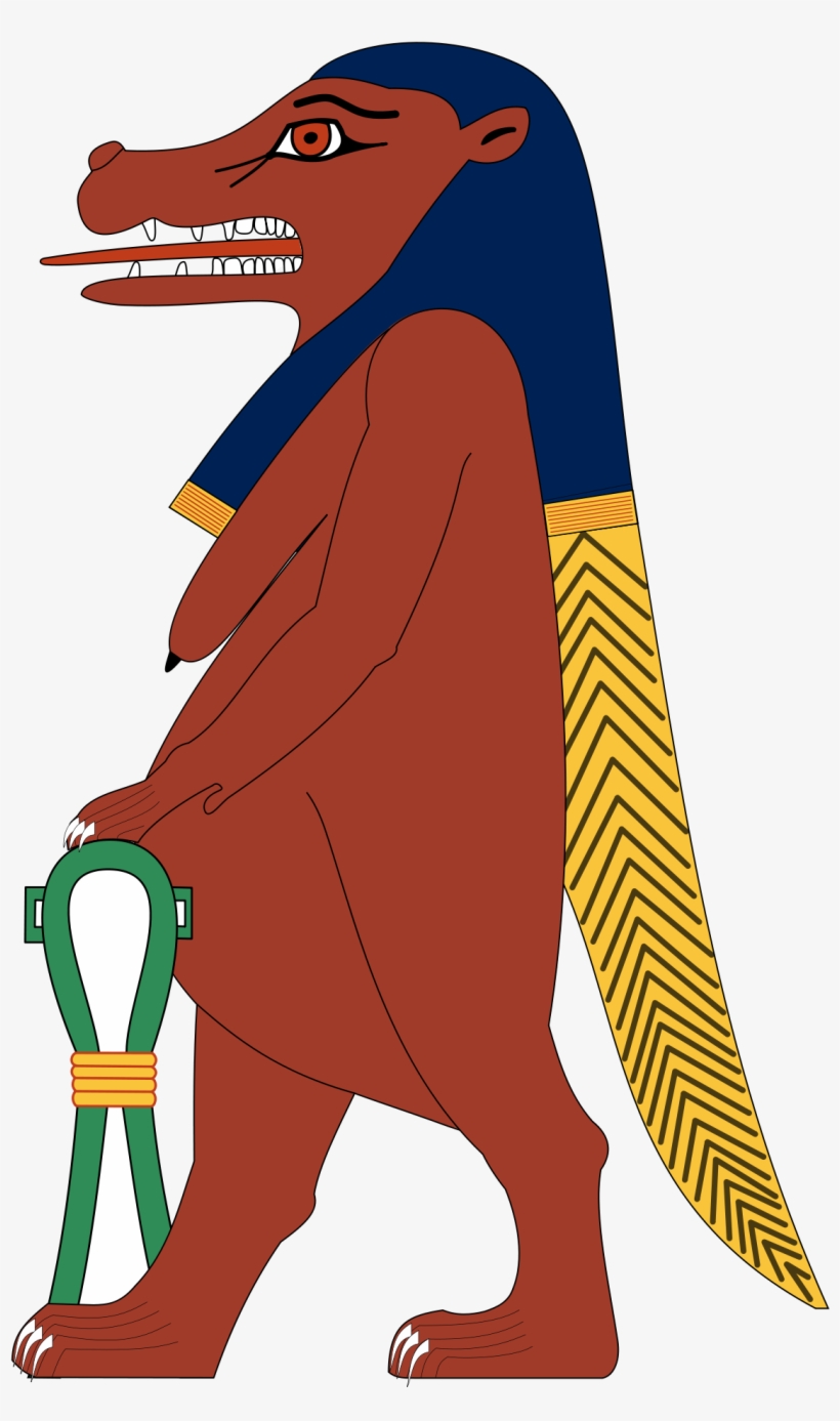 Egyptian Hippo Goddess, transparent png