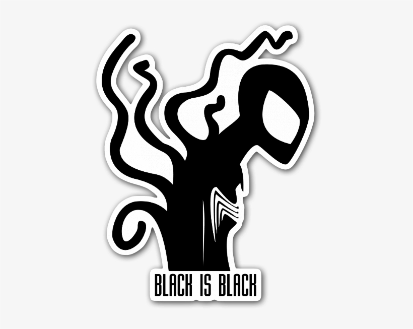 Black Spiderman Sticker - Spider-man, transparent png