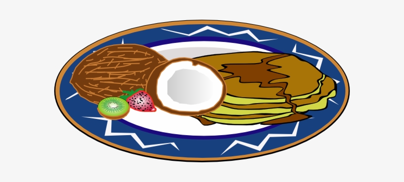 Exotic Breakfast Clip Art - Plate Clip Art, transparent png