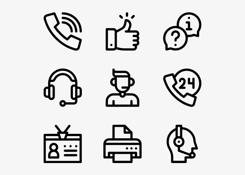 Contact Us - Web Design Line Icon, transparent png