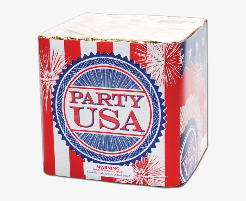 Red White And Blue Usa Party Finale Cake Fireworks - Box, transparent png
