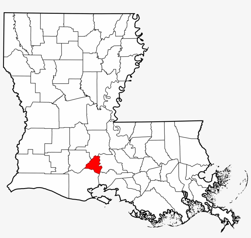 Map Of Louisiana Highlighting Lafayette Parish - Baton Rouge On The Map, transparent png
