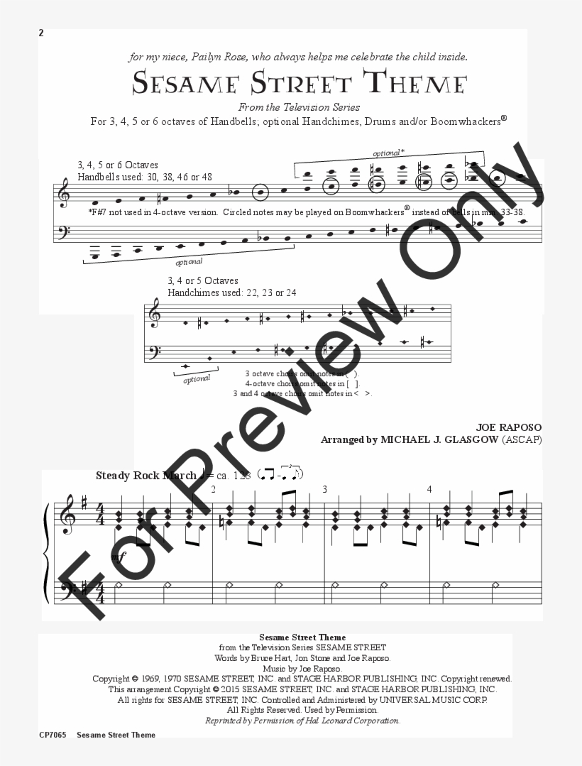 Sesame Street Theme Thumbnail - Festive Fanfare Clarinet Sheet Music, transparent png