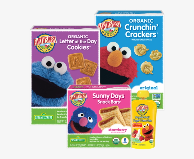 No Genetically Modified Ingredients - Earth's Best Sesame Street Crunchin' Crackers - Original, transparent png