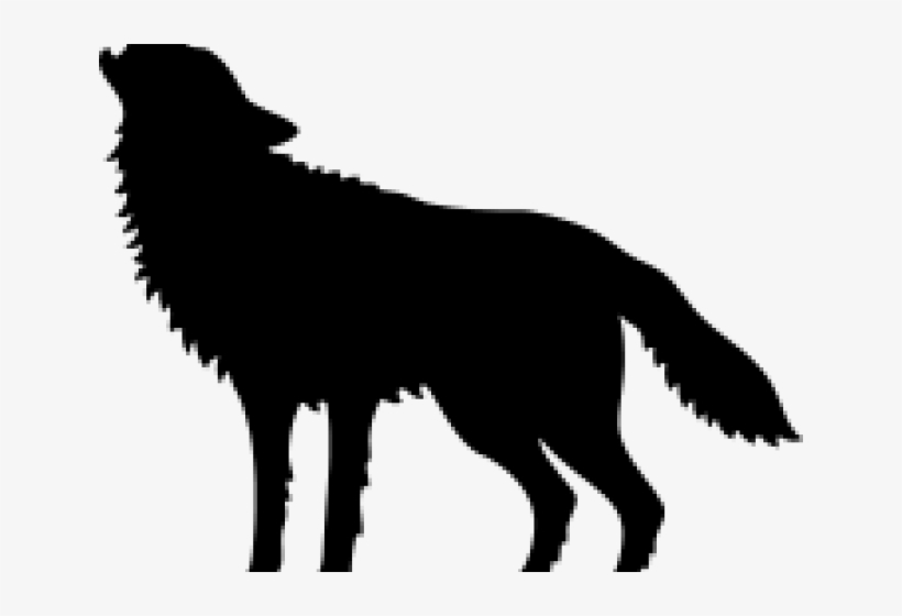 Wolf Silhouette Howling Wolf At Full Moon 1c Bag 640x480 Png Download Pngkit