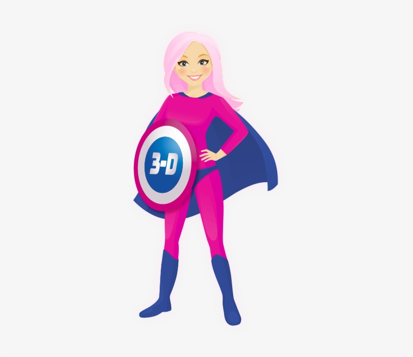 3-d Mammography Super Hero - Cape, transparent png