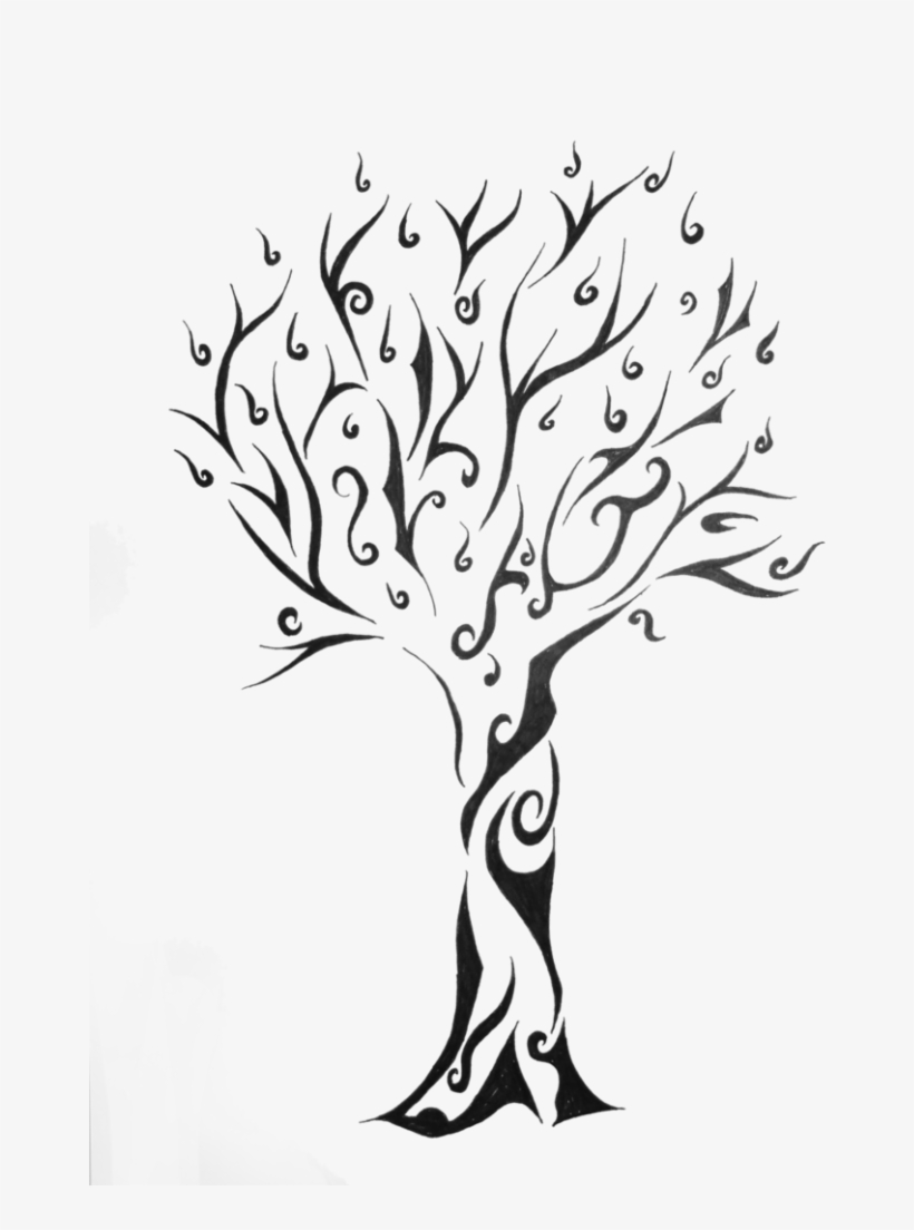 Tribal Tree Tattoo Arbol De La Vida Png 724x1024 Png Download