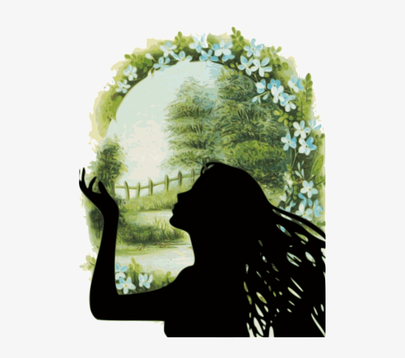 "girl In Field Of Flowers" Tagged Photos Found - Silhouette, transparent png