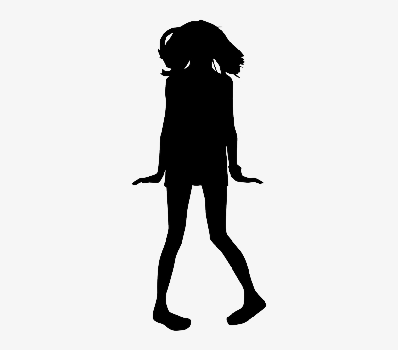 Girl, Teenager, Teen, People, Silhouette - Teen Silhouette Transparent Background, transparent png