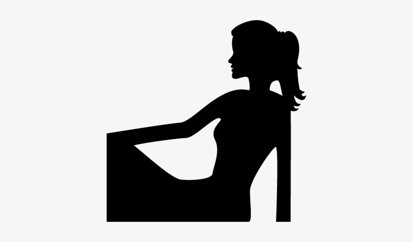 Virgo Female Silhouette Vector - Lady Silhouette Png, transparent png