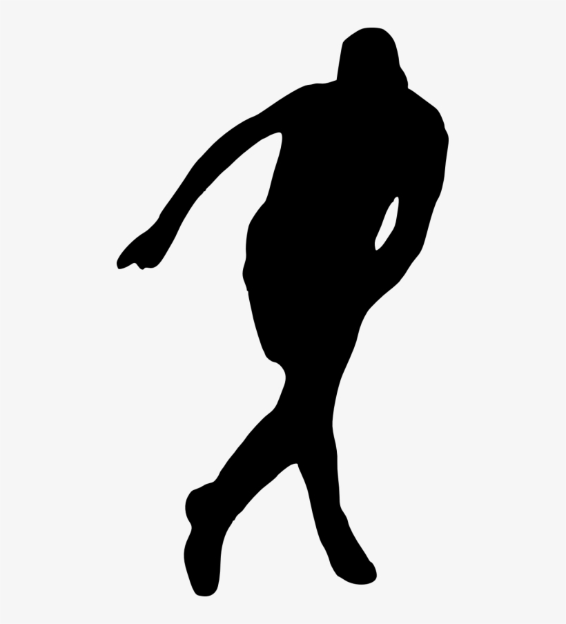 Football Player Silhouette Png - Portable Network Graphics, transparent png