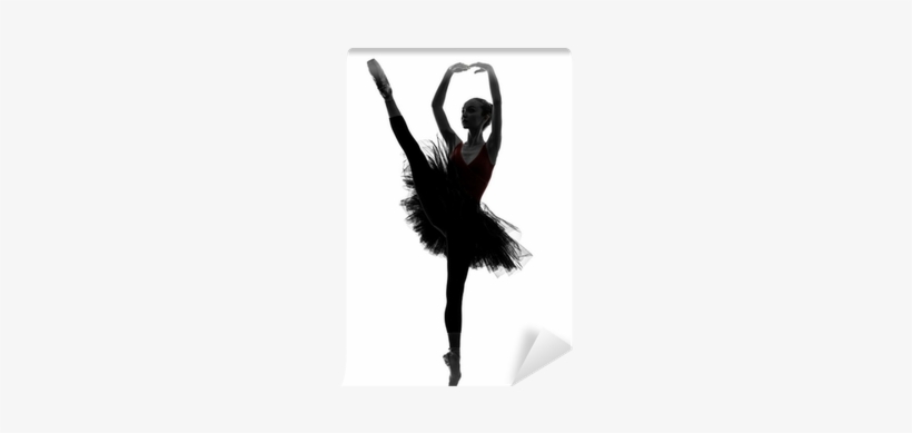 Young Woman Ballerina Ballet Dancer Dancing Silhouette - Ballet, transparent png