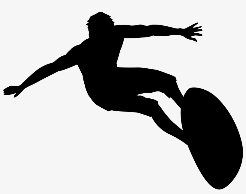 Jpg Transparent Download Surfer Silhouette Png Clip - Surfing Silhouette, transparent png