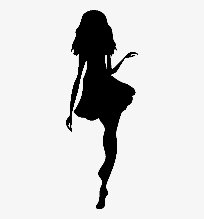 Silhouette Fashion Woman Sticker Drawing Silhouette Top Model