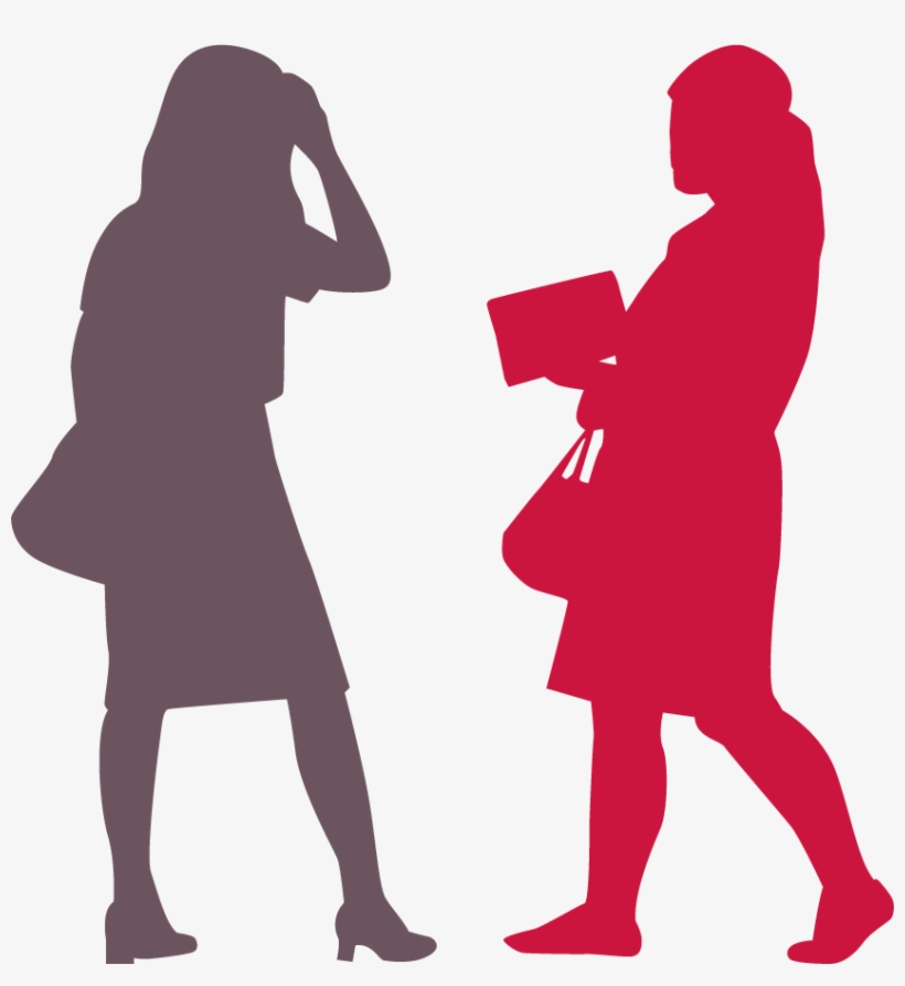 Business Women Red - Silhouette, transparent png