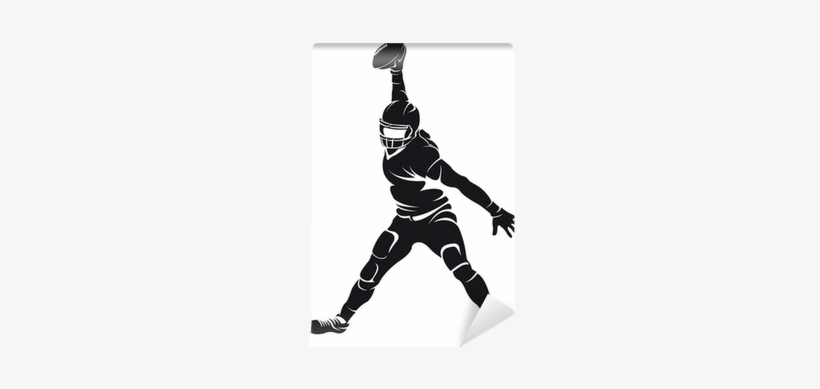 American Football Player, Silhouette Wall Mural • Pixers® - American Football Woman Silhouette, transparent png
