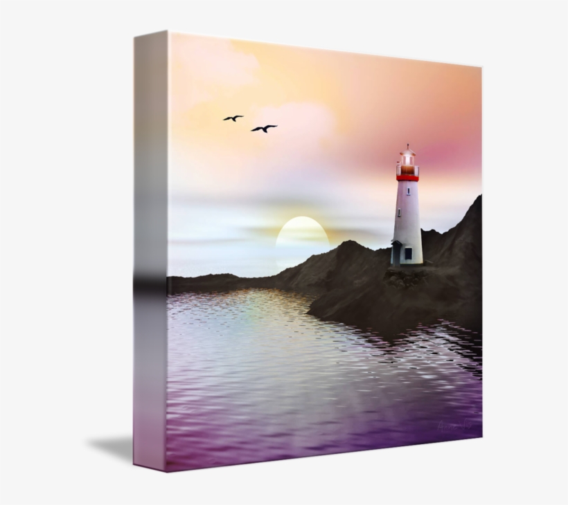 The Lighthouse Png Free - Gallery-wrapped Canvas Art Print 11 X 11 Entitled The, transparent png