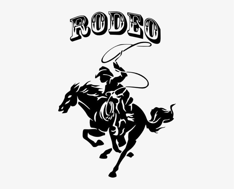 Southwestern Category Mcartwork Decals Cowboy Rider - Rodeo Silhouette, transparent png