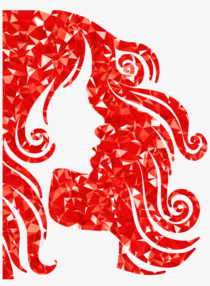 This Free Icons Png Design Of Ruby Female Hair Profile, transparent png