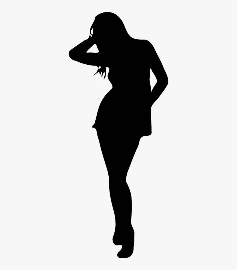 Woman Silhouette Clipart - Silhouette, transparent png