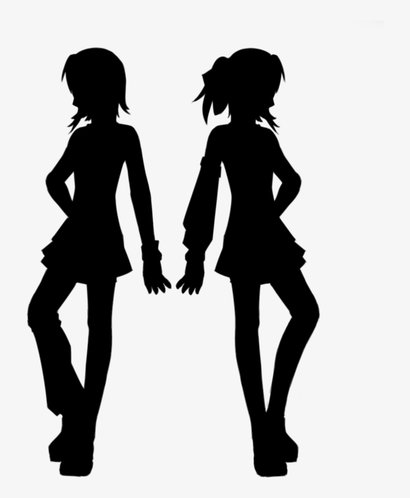 Download Two Silhouettes Black Silhouette Friend 847x943 Png Download Pngkit