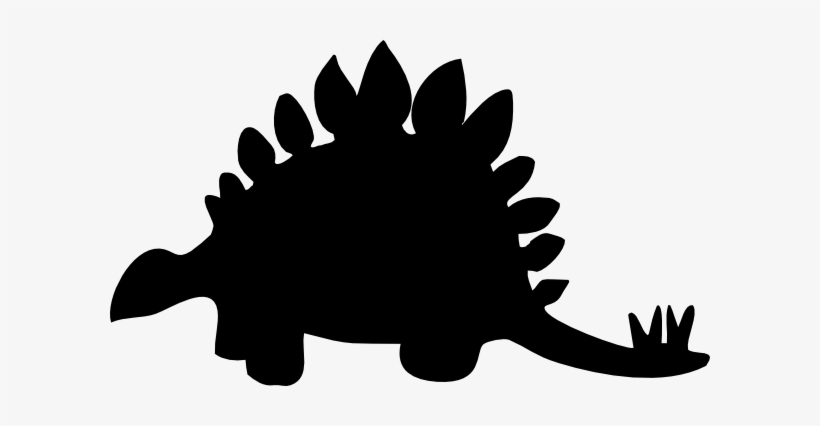 Black Clip Art At Clip Art Freeuse Download - Stegosaurus Black And White, transparent png