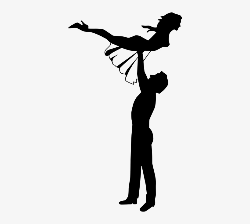 Dirty Dancing Silhouette Sticker Dirty Dancing Clipart 374x653 Png Download Pngkit