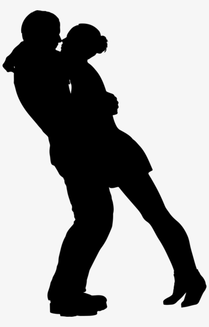 Ballroom Dancing Silhouette Png - Male And Female In Love, transparent png