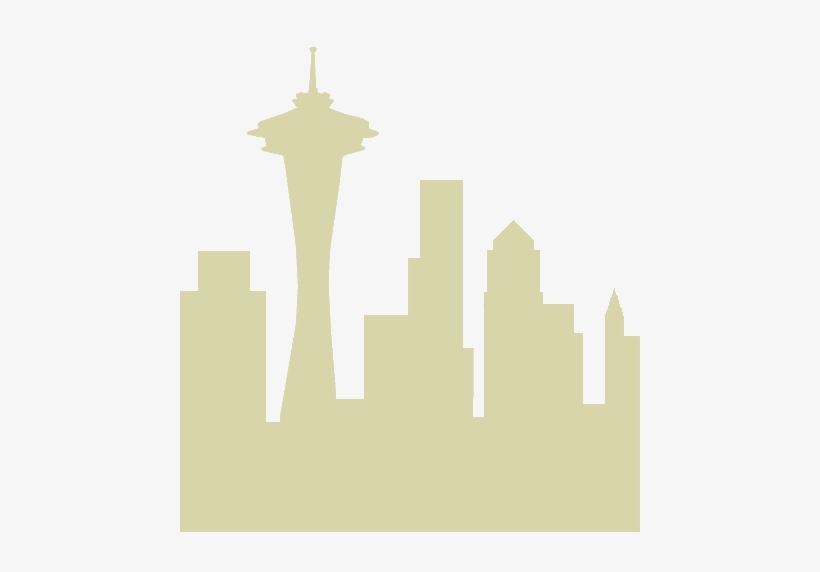 Seattle Skyline - Seattle Skyline Simple Lines, transparent png