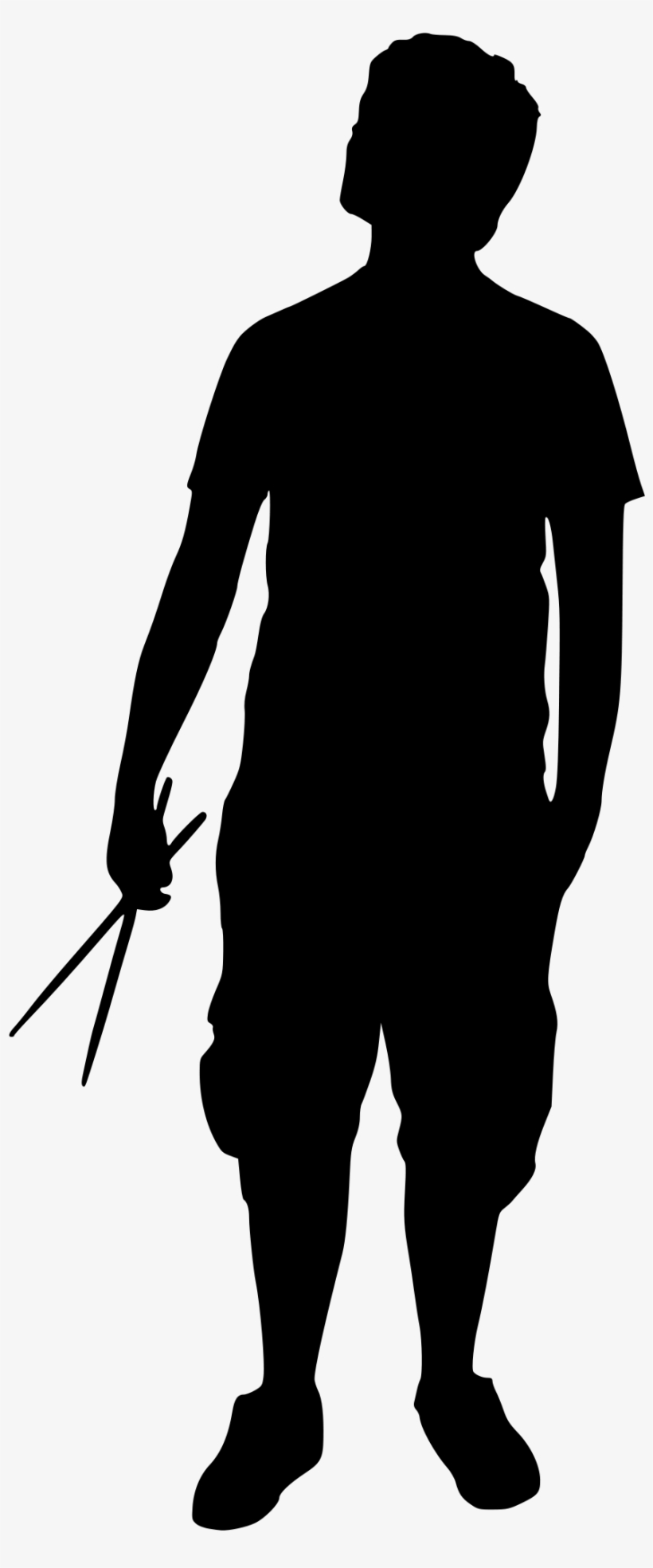 Band Silhouette - Victorian Man Silhouette Png, transparent png