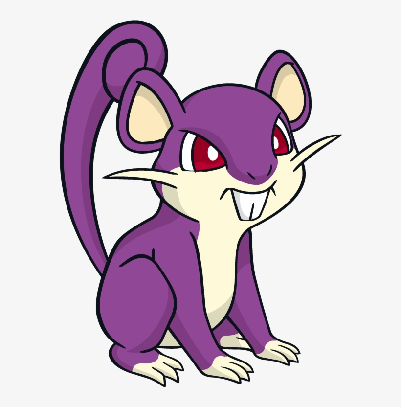 Rattata Pokemon Character Vector Art - Rattata Dream World - 800x800 ...