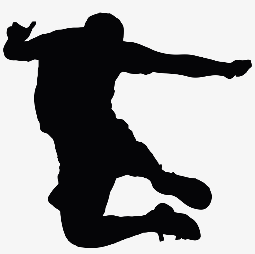 People Silhouette Jumping Png, transparent png