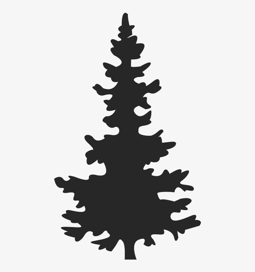 Christmas Tree Silhouette At Getdrawings - Spruce Tree Silhouette Png, transparent png