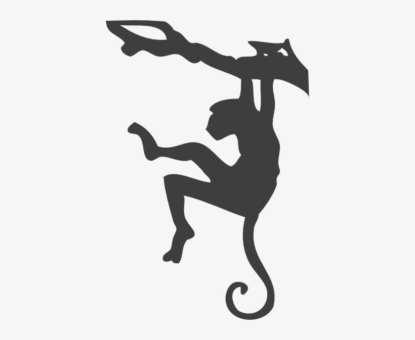 How To Set Use Gray Monkey Silhouette Clipart, transparent png