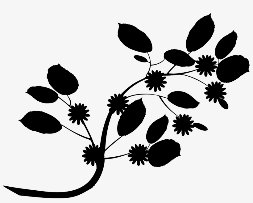 Leaves Silhouette Png Png Freeuse Stock - Flower Leaf Silhouette Png, transparent png