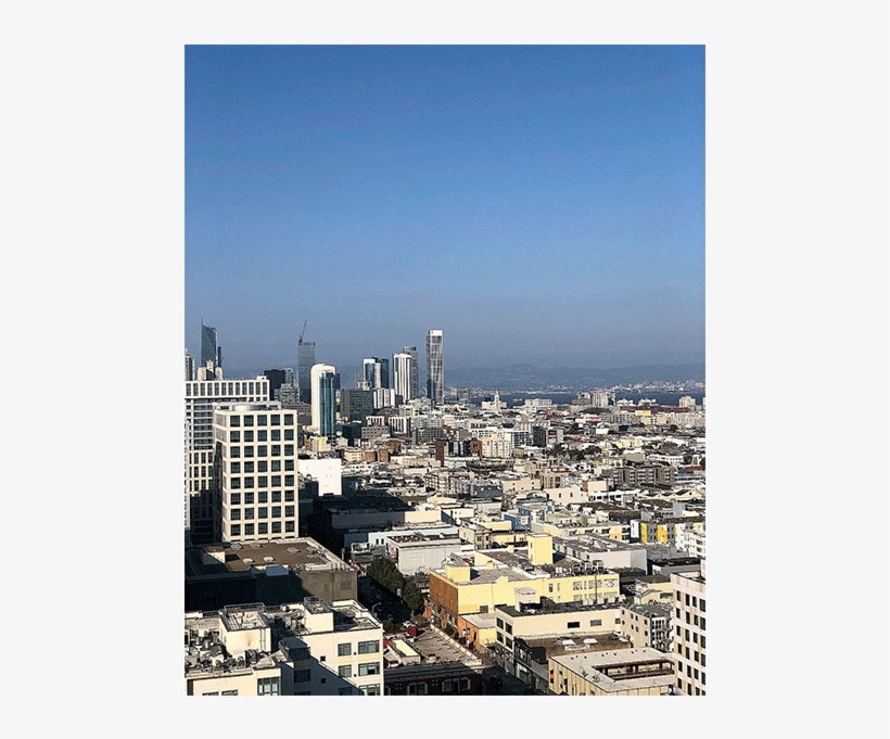 San Francisco Cityscape From High Atop Nema Via @thestylishfreelancer - Urban Area, transparent png