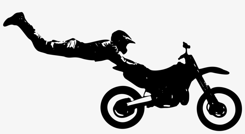 Enduro Motorcycle Motorcycle Stunt Riding Bicycle Motocross - Silhouette Motorbike, transparent png