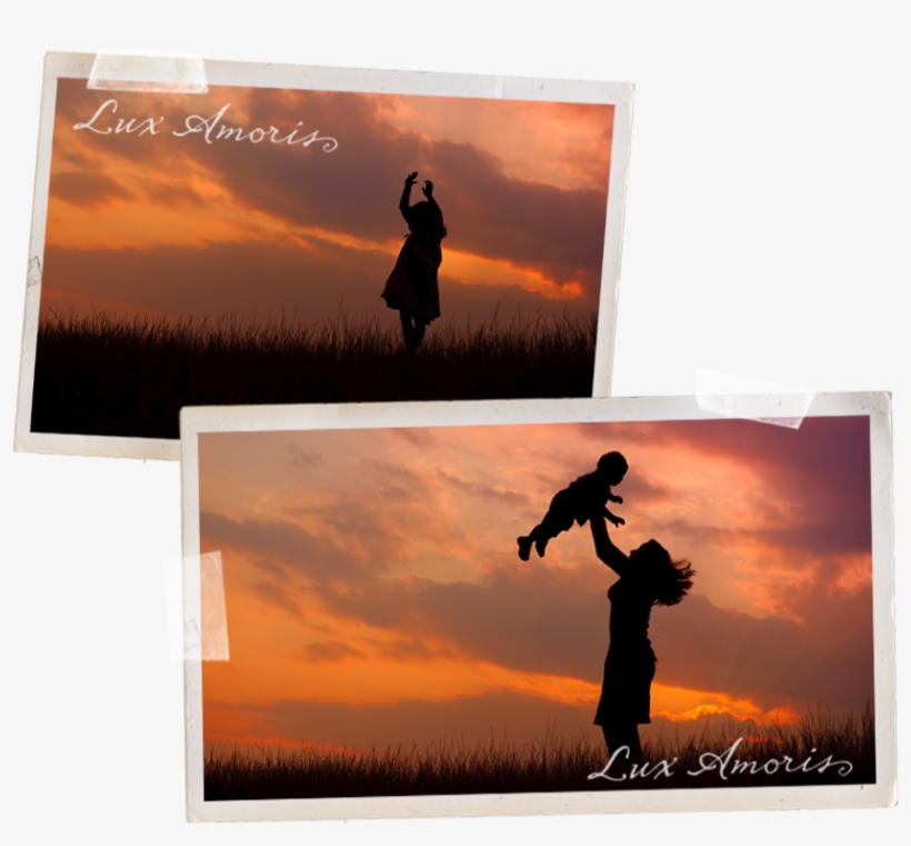 Silhouette Family Portrait By Lux Amoris/jen Snyder - Silhouette, transparent png