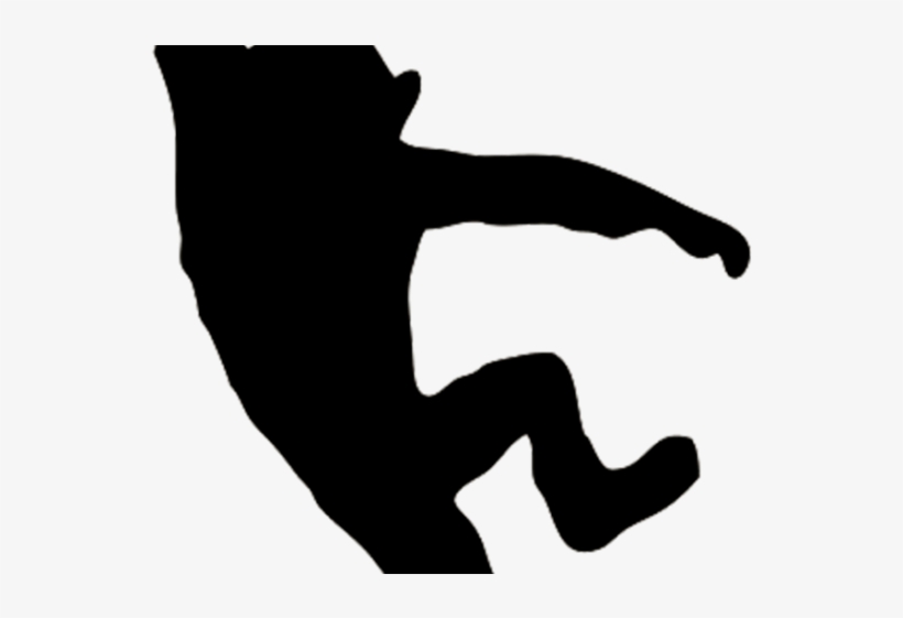 Monkey Silhouette - Black And White Monkeys Jumping Clipart, transparent png