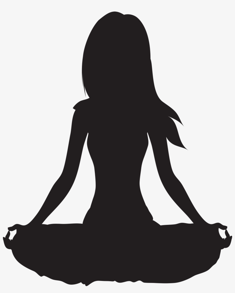 Free Meditating Buddha Silhouette Clipart, transparent png