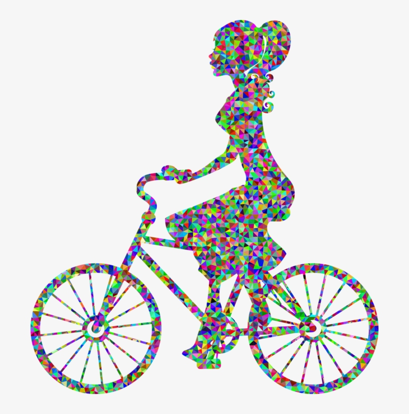 Bicycle Wheels Cycling Silhouette Motorcycle - Imagenes De Mujer En Bicicleta, transparent png